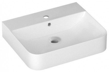 Накладная раковина ISVEA Sott’Aqua 10SQ51061SV 60.5х50 белая