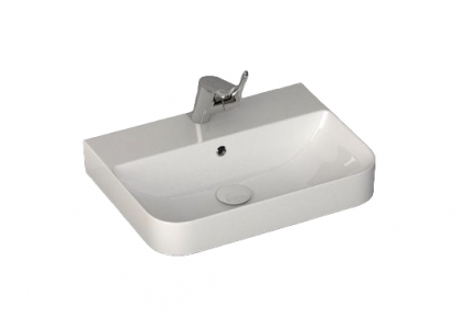 Накладная раковина ISVEA Sott’Aqua 10SQ50057SV 57.1х43.6 белая