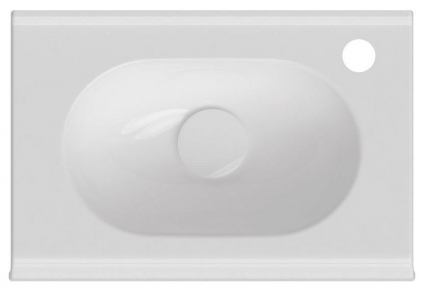 Полувстраиваемая раковина ISVEA Sentimenti 10SM50045SV 45х30.2 белая