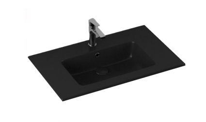 Встраиваемая раковина ISVEA SistemaT 10SL51081SV-2N 81.5х46.5 черная