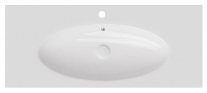 Встраиваемая раковина ISVEA SistemaX 10SX50121SV 121х50.5 белая