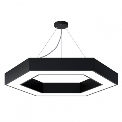 Подвесной светодиодный cветильник Geometria ЭРА Hexagon SPO-124-B-40K-051 51Вт 4000К черный Б0050557