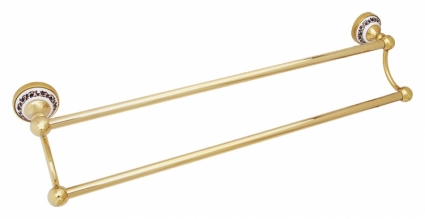 Полотенцедержатель Fixsen Bogema gold FX-78502G двойной