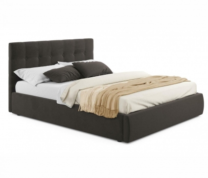 Кровать LASKA Family с подъемным механизмом Selesta 180х200 коричневого цвета