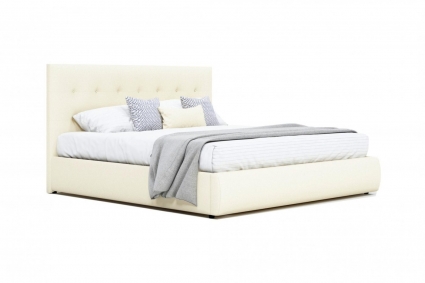 Кровать LASKA Family Selesta 160х200 с подъемным механизмом и матрасом светло-бежевого цвета