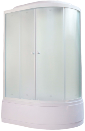Душевая кабина Parly Bianco Эконом EB1221L 80x215, с поддоном, монтаж без силикона, L