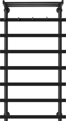 Полотенцесушитель электрический Secado Понтида 1 КСП 100x60, черный, L