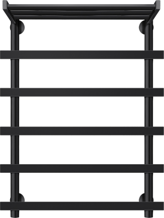 Полотенцесушитель электрический Secado Понтида 1 СП 80x60, черный, L