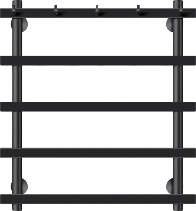 Полотенцесушитель электрический Secado Понтида 1 K 60x60, черный, R