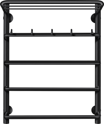 Полотенцесушитель электрический Secado Мерида 1 КСП 60x50, черный, R