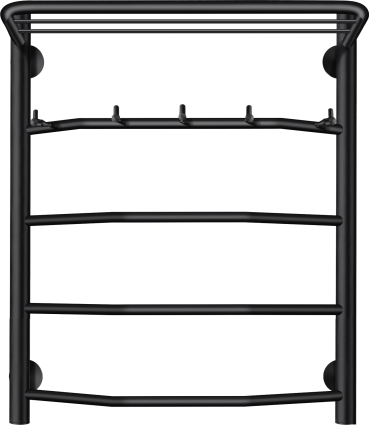 Полотенцесушитель электрический Secado Агата 1 КСП 60x50, черный, L