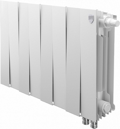 Радиатор биметаллический Royal Thermo Piano Forte 300 VDR bianco traffico, 8 секций