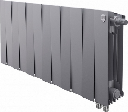 Радиатор биметаллический Royal Thermo Piano Forte 300 VDR silver satin, 12 секций