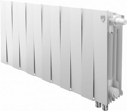 Радиатор биметаллический Royal Thermo Piano Forte 300 VDR bianco traffico, 12 секций