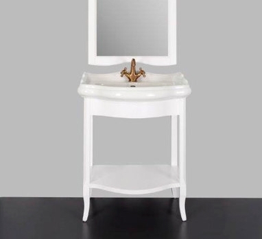 Тумба с раковиной Tiffany World Sofia 7650/2 bianco puro
