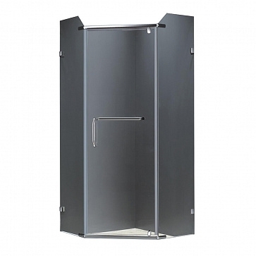Душевой уголок Loranto CS-827H (816) 100х100х190 профиль хром, стекло прозрачное
