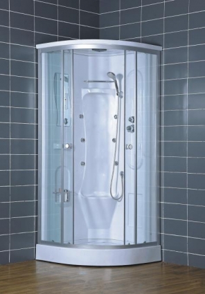 Душевая кабина Loranto CS-005 80х80х220 профиль хром матовый, стекло прозрачное