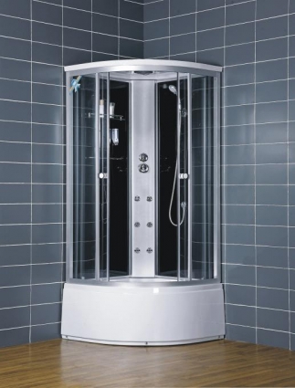 Душевая кабина Loranto CS-001 90х90х220 профиль хром, стекло прозрачное