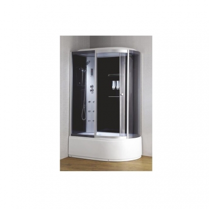 Душевая кабина Loranto CS-007-1L 120х85х220 профиль хром, стекло тонированное, левая