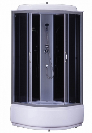 Душевая кабина Loranto SUNWAY CS-6610 G 100х100х215 профиль хром, стекло тонированное