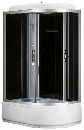 Душевая кабина Loranto SUNWAY CS-66120L G 120х80х215 профиль сатин, стекло прозрачное, левая