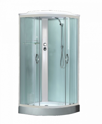 Душевая кабина Loranto CS-800 F 80х80х215 профиль белый, стекло матовое