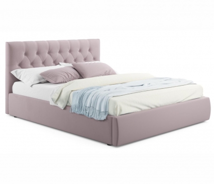 Кровать LASKA Family Verona 180х200 с ортопедическим основанием серо-розового цвета