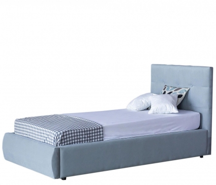 Кровать LASKA Family Selesta 90х200 с подъемным механизмом и матрасом серого цвета