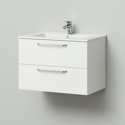 Тумба с раковиной подвесная Итана White 75