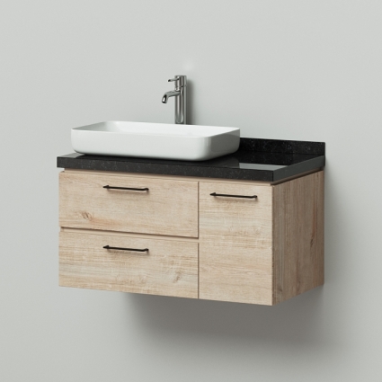 Тумба с раковиной подвесная Итана Wood 90