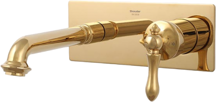 Смеситель для раковины Shouder Zigmond 0240206 золото