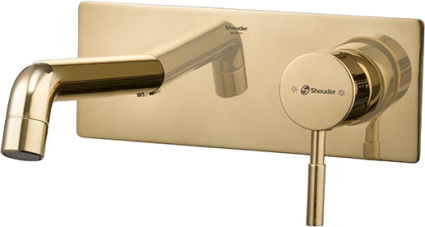 Смеситель для раковины Shouder Rogen 0250206 золото