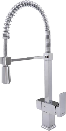 Смеситель для кухни Shouder Pull out Atlantic 0290604 с гибким изливом, хром
