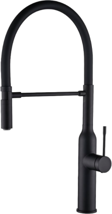 Смеситель для кухни Zorg Steel Hummer SH 2022 BLACK черный