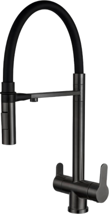 Смеситель для кухни Zorg Sanitary SZR-3030 GRAFIT черный