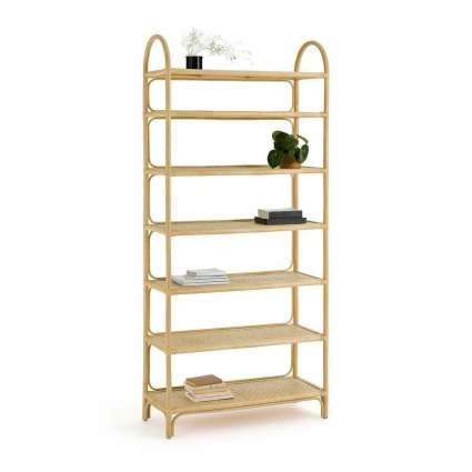 Этажерка из стеблей ротанга La Redoute Plus Malu бежевого цвета