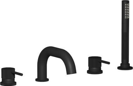 Смеситель на борт ванны IB Rubinetterie Industria ID396NP_13 matt black