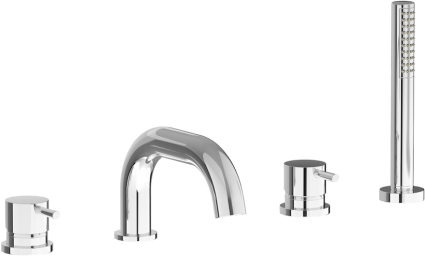 Смеситель на борт ванны IB Rubinetterie Milanotorino MT396CC chrome