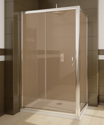 Душевой уголок Radaway Premium Plus DWJ+S 100 коричневое стекло