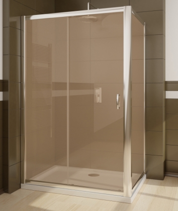 Душевой уголок Radaway Premium Plus DWJ+S 120 коричневое стекло