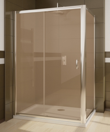 Душевой уголок Radaway Premium Plus DWJ+S 140 коричневое стекло