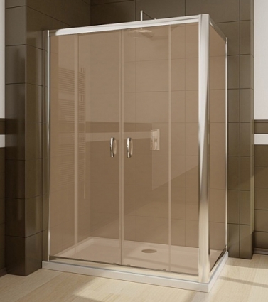 Душевой уголок Radaway Premium Plus DWD+S 140 коричневое стекло