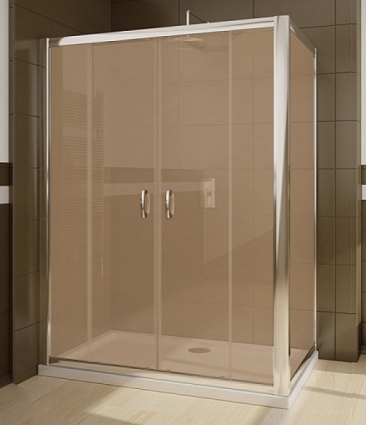 Душевой уголок Radaway Premium Plus DWD+S 160 коричневое стекло