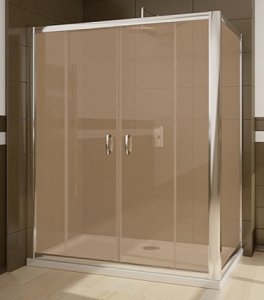 Душевой уголок Radaway Premium Plus DWD+S 180 коричневое стекло