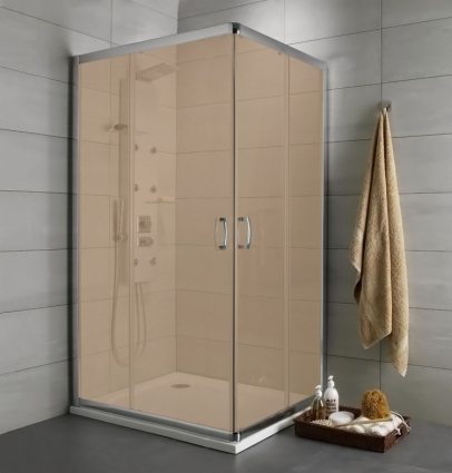 Душевой уголок Radaway Premium Plus D 80x100x190 коричневое стекло