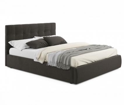 Кровать LASKA Family с подъемным механизмом Selesta 140х200 коричневого цвета