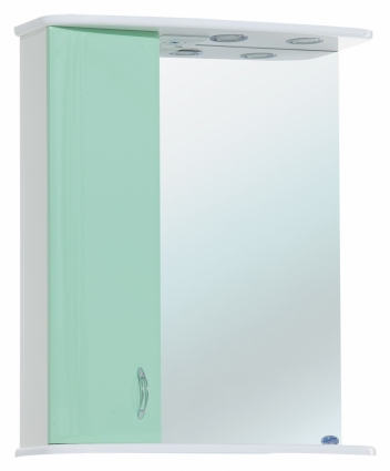 Зеркало-шкаф Bellezza Астра 60 L салатовый