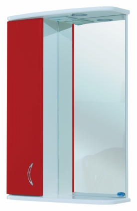 Зеркало-шкаф Bellezza Астра 55 L бордо