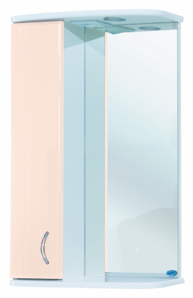 Зеркало-шкаф Bellezza Астра 50 L бежевый