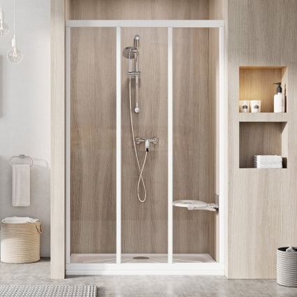 Душевая дверь в нишу Ravak Supernova ASDP3-100 Transparent, 200, профиль белый